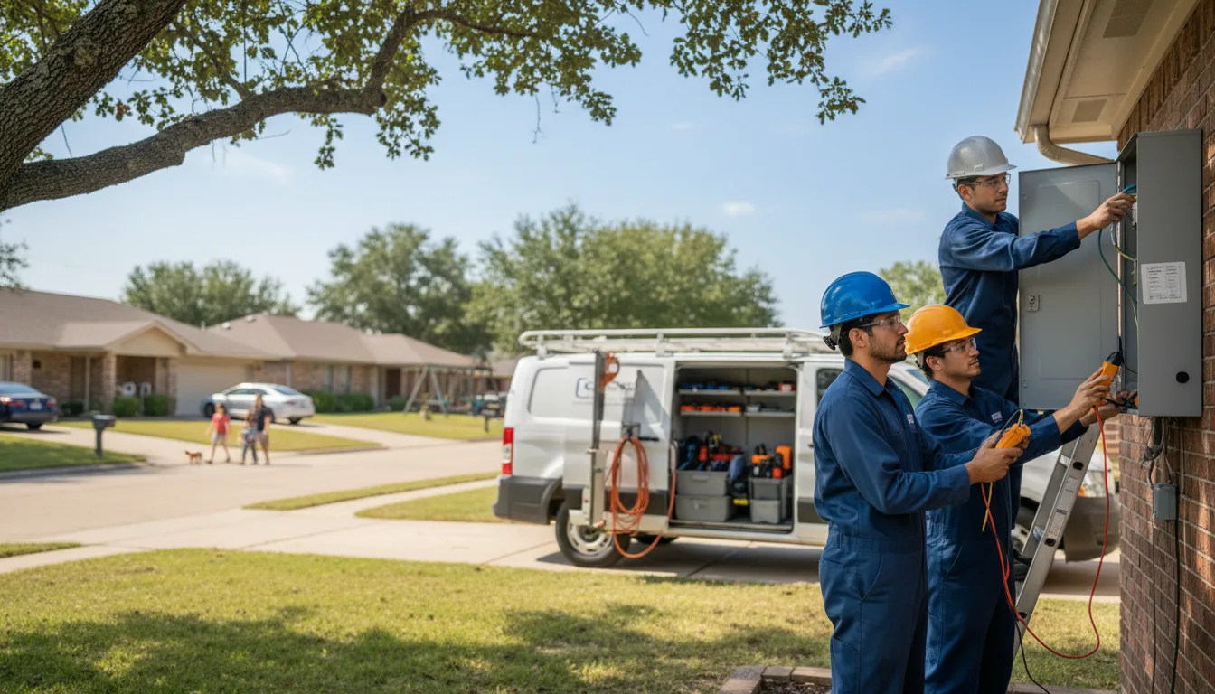 Certified electrician providing emergency electrical services in Le Grand, IA